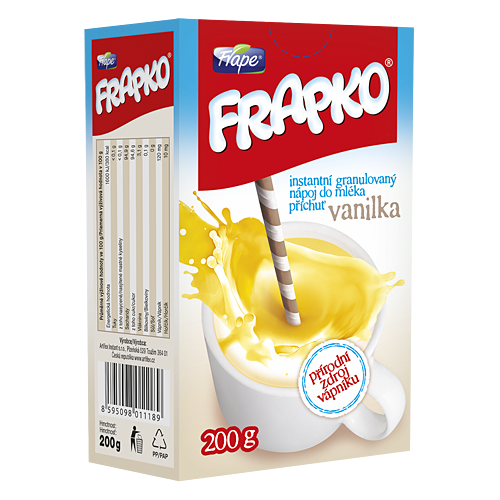 Frapko vanilla milk flavoured granules